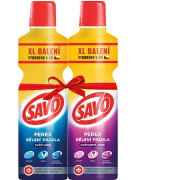 SAVO Perex kvetinová a svieža vôňa 2× 1,2 l (MYC274mix2)