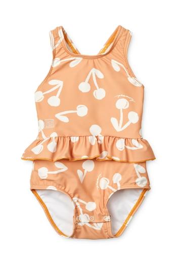 Jednodielne plavky pre bábätká Liewood Amina Baby Printed Swimsuit oranžová farba, LW19981
