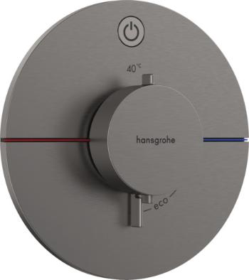 Sprchová batéria Hansgrohe ShowerSelect Comfort S bez podomietkového telesa kartáčovaný čierny chróm 15553340