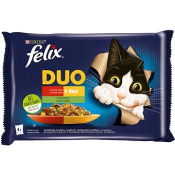 Felix Fantastic DUO jahňacie a kurča s paradajkami, bravčové a divina s cuketou 4× 85 g (7613039777824)