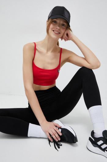 Top Fila x Hailey Bieber dámsky, červená farba