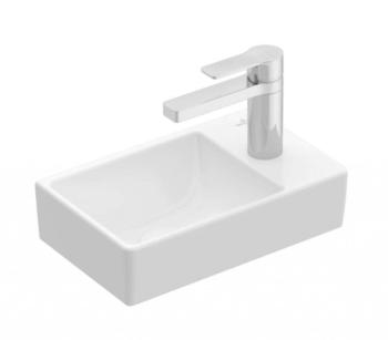 VILLEROY & BOCH - Avento Umývadielko, 36x22 cm, bez prepadu, 1 otvor na batériu vpravo, alpská biela 43003L01