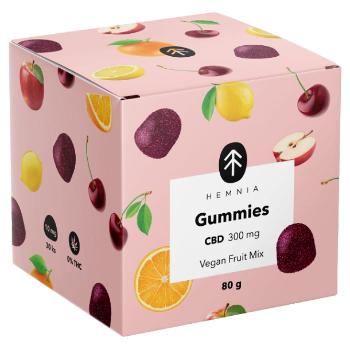 HEMNIA Gummies CBD 300 mg ovocný mix 30 kusov
