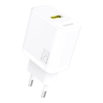 Dudao A27S GaN sieťová nabíjačka USB 25W, biela