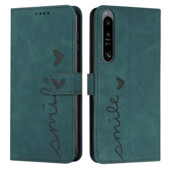 ART SMILE Peňaženkový kryt so šnúrkou Sony Xperia 1 IV 5G zelený