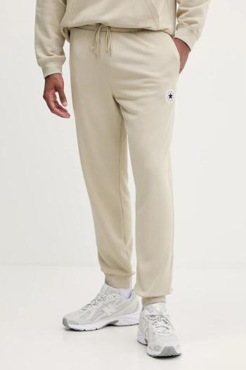Tepláky Converse béžová farba, jednofarebné, 10026982-A09