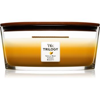 Woodwick Trilogy Café Sweets vonná sviečka s dreveným knotom (hearthwick) 453.6 g
