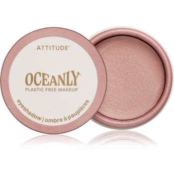Attitude Oceanly Plastic Free Makeup krémové očné tiene s trblietkami odtieň Pretty in pink 5 ml