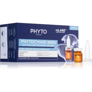 Phyto Phytocyane Men Treatment starostlivosť pre podporu rastu a proti vypadávaniu vlasov 12x3.5 ml