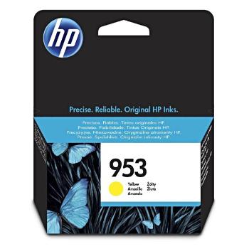 HP originál ink F6U14AE, yellow, 700str., 10ml, HP 953, HP OJ Pro 8218,8710,8720,8740, žltá