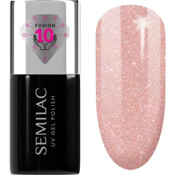 Semilac UV Hybrid Extend Care 5in1 gélový lak na nechty s vyživujúcim účinkom odtieň 804 Glitter Soft Beige 7 ml