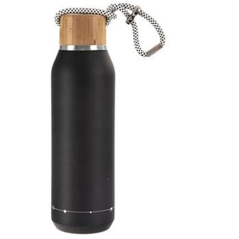 Orion Termofľaša nerez/bambus 0,6 l čierna (8592381180935)