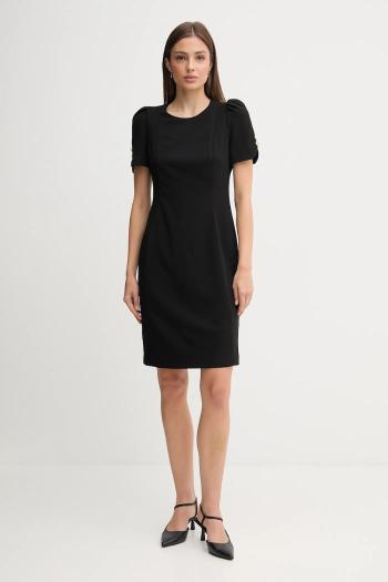 Šaty Dkny čierna farba, mini, priliehavé, DD3I166A