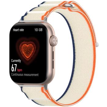 NYLON COLOR Vymeniteľný remienok pre Honor Watch 5 ORANGE CREAMY WHITE