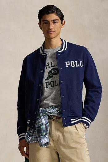 Bavlnená mikina Polo Ralph Lauren tmavomodrá farba, jednofarebná, 710972666