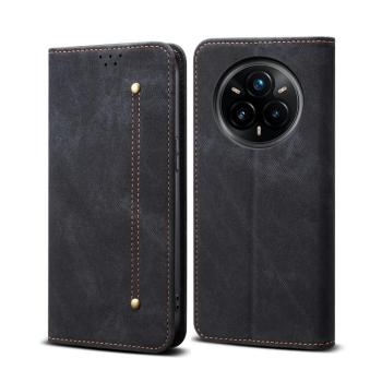 DENIM Peňaženkový kryt pre Realme 14 Pro+ 5G čierny