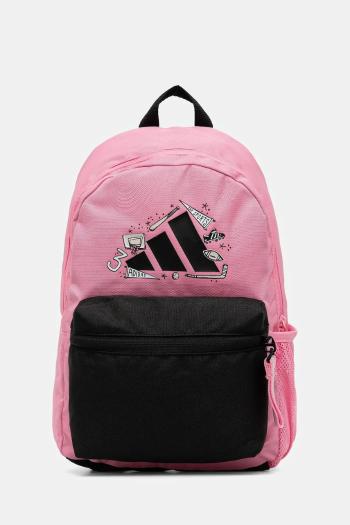Detský ruksak adidas Performance ružová farba, malý, s nášivkou, JW5193