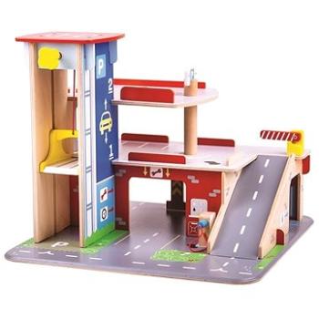 Bigjigs Toys Garáž s parkoviskom (691621711538)