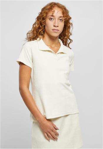 Urban Classics Ladies Towel Polo Tee palewhite - L