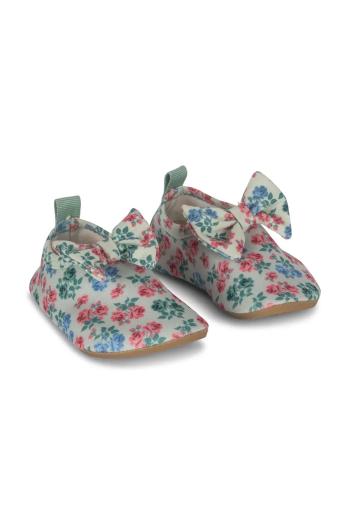 Detské topánky do vody Konges Sløjd EDITH SWIM SHOES zelená farba, KS102684