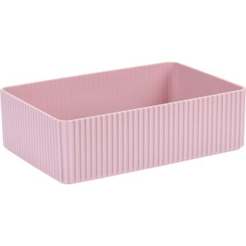Organizator cosmetice Stripe roz, 21 x 6 x 14 cm, roz