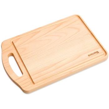 Siguro Doska na krájanie s drážkou a držadlom Woody, 1,9 × 20 × 30 cm, drevo (SGR-BC-C230H)