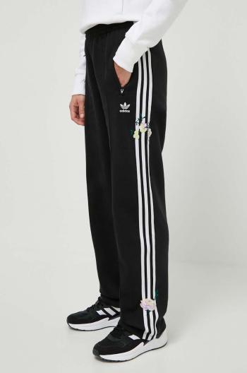 Tepláky adidas Originals čierna farba, s nášivkou