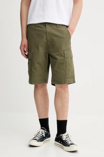Bavlnené šortky Levi's CARRIER CARGO SHRT-2 zelená farba, 001KG