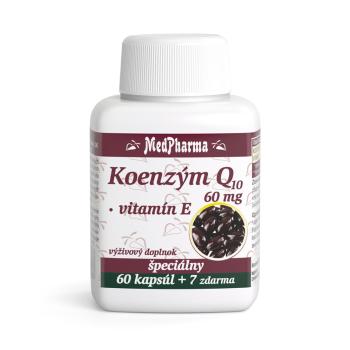 MEDPHARMA Koenzým Q10 60 mg + vitamín E 67 kapsúl