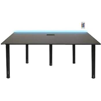 SYBERDESK PRO XXL, 165 × 68 × 73 – 76 cm, LED, čierny (UD-96FJ-VN97)