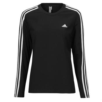 adidas  Essentials 3-Stripes Long Sleeve Long-Sleeve Top  Tričká s dlhým rukávom Čierna