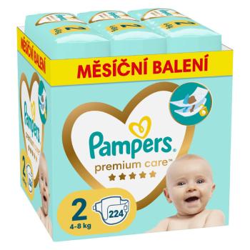 PAMPERS Premium Care monthly veľkosť 2 plienky 4-8kg 224 ks