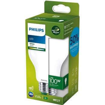 Philips LED 7,3 – 100 W, E27, 3000 K, mliečna, A (929003480201)