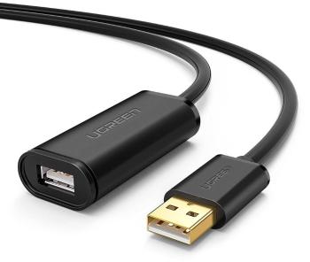 Adatkábel UGREEN USB 2.0 Active Extension Cable 5m Black