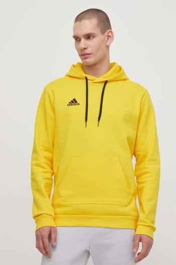 Mikina adidas Performance pánska, žltá farba, s nášivkou,  HI2140