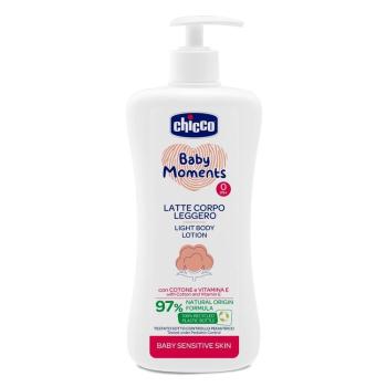 CHICCO mlieko jemné telové s dávkovačom Baby Moments Sensitive 97 % prírodných zložiek 500 ml,CHICCO Mlieko jemné telové s dávkovačom Baby Moments Sen