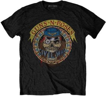 Guns N' Roses Tričko Skull Circle Unisex Black L