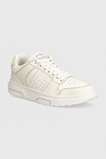 Tenisky Tommy Jeans THE BROOKLYN MIX MEDIA biela farba, EN0EN02577
