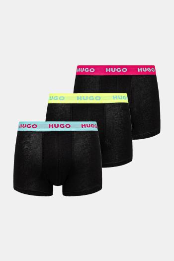 Boxerky HUGO 3-pak pánske, žltá farba, 50532611