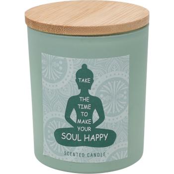 Vonná sviečka Soul Happy, vôňa lúčny vánok, 7 x 8,5 cm, 300 g, farba zelená