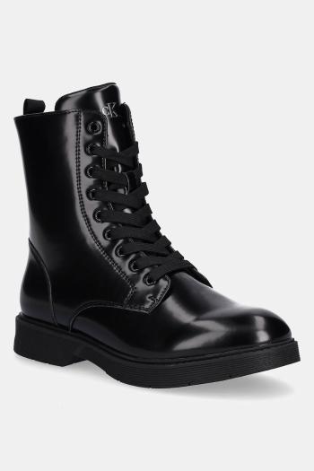 Detské workery Calvin Klein Jeans čierna farba, V3X5-83185