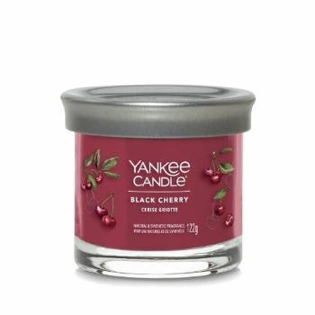 Yankee Candle vonná sviečka Signature Tumbler v skle malá Black Cherry, 122 g