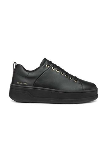 Kožené tenisky Geox D SPHERICA ECUB-2 čierna farba, D46WVA 00085 C9997