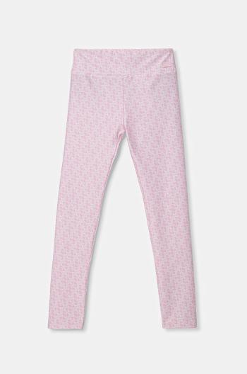 Detské legíny Guess ružová farba, vzorované, J5RB03 MC01P
