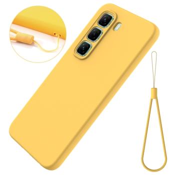 RUBBER Ochranný kryt pre Infinix Hot 50 žltý