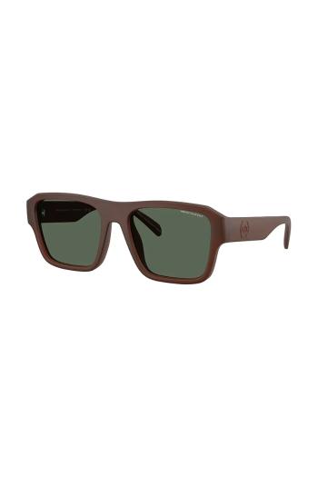 Slnečné okuliare Armani Exchange pánske, béžová farba, 0AX4154SU