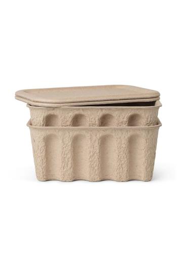 Úložná krabica ferm LIVING Paper Pulp Box 2-pak