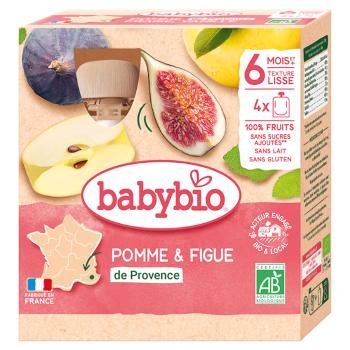 BABYBIO Kapsička jablko a figa 6m+ 4 x 90 g
