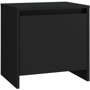 SHUMEE Nočný stolík čierny 45 × 34 × 44,5 cm drevotrieska, 809865