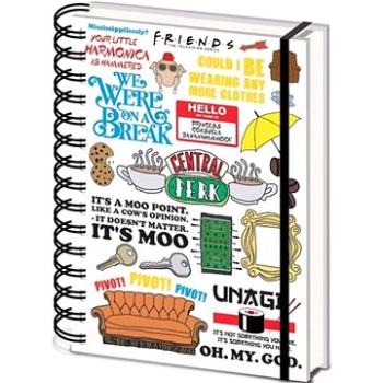 Friends – The One With The Quotes – zápisník (5051265732415)